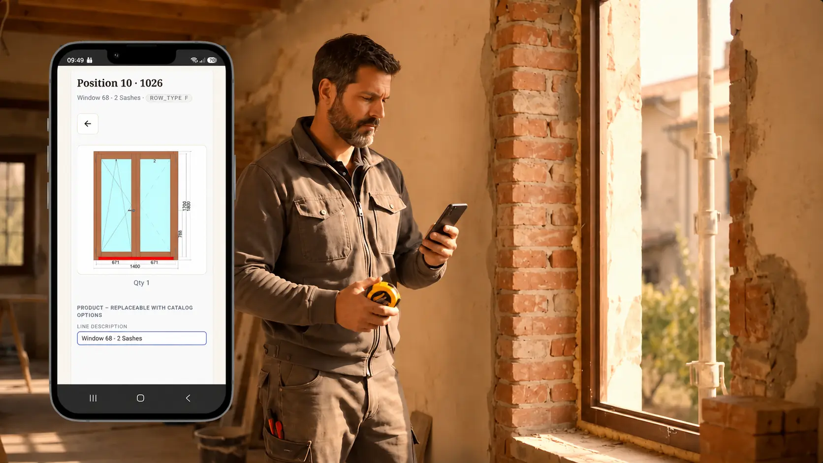 List of orders assigned for site measurement surveys