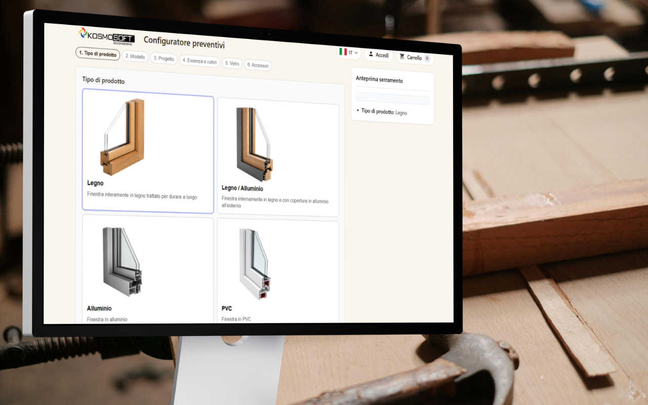 Interfaccia Preventivatore Archimede WebApp
