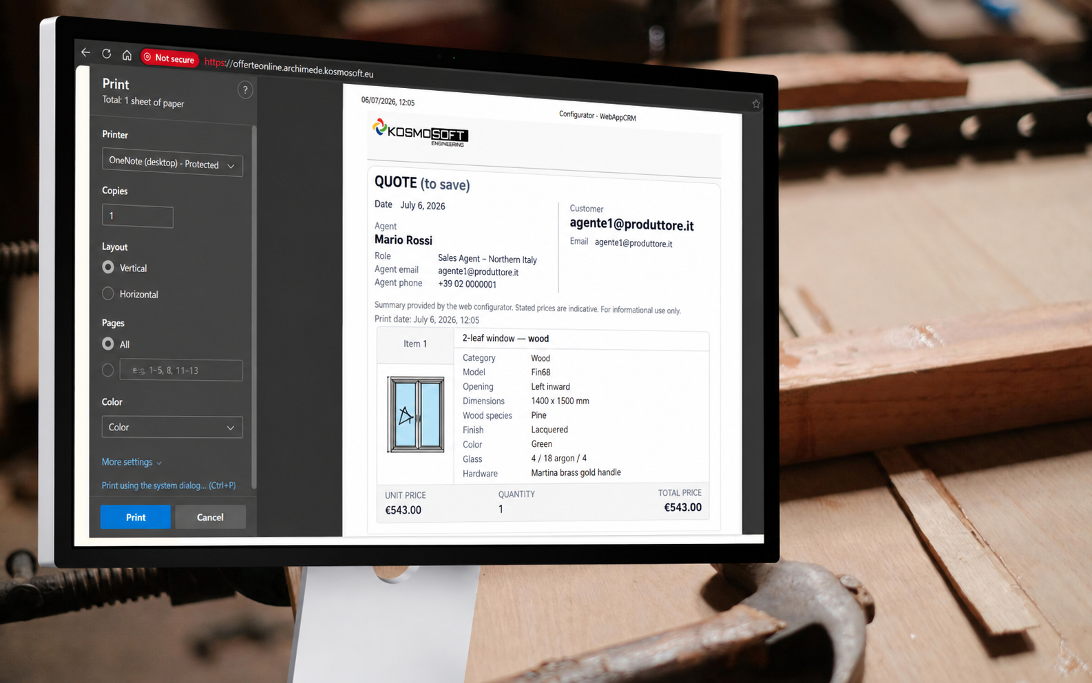 EasyQuotes integration with Archimede